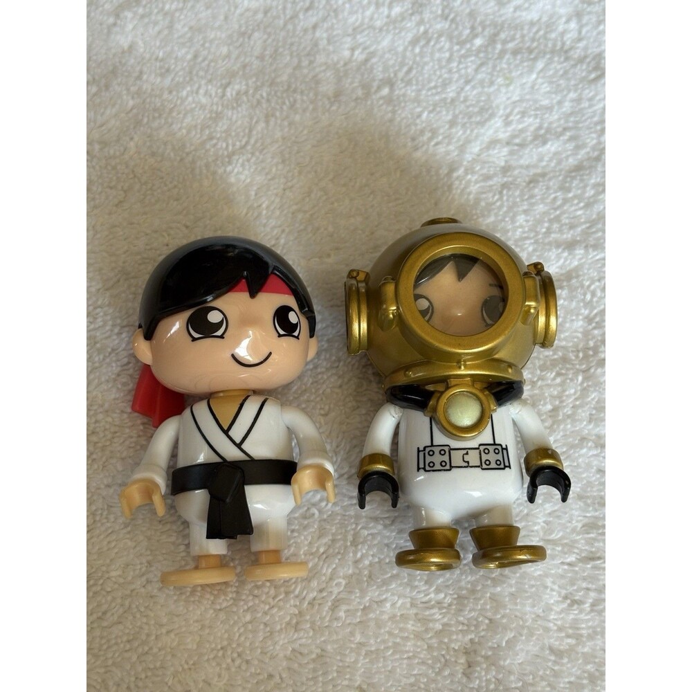 Ryan's World Bonkers Toys Scuba Diver Black Belt Karate Ryan Action Figure Lot